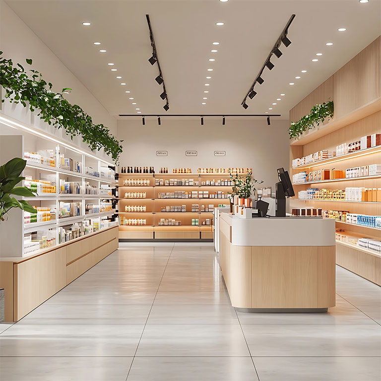 modern pharmacy counter design