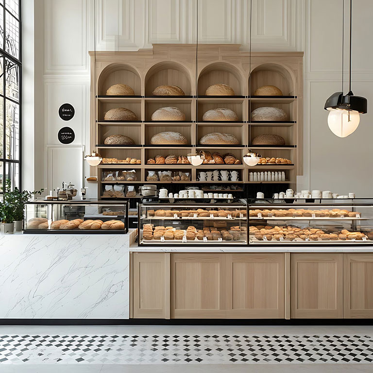 fast food shop interior design