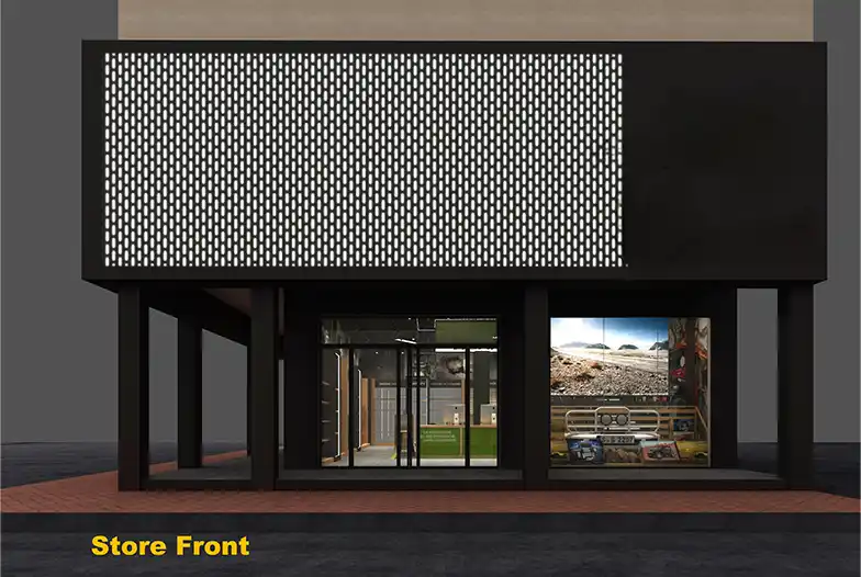 store sign for business outdoor