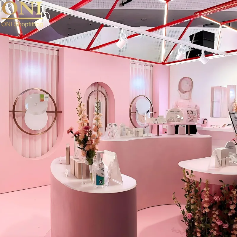 cosmetic shop counter design