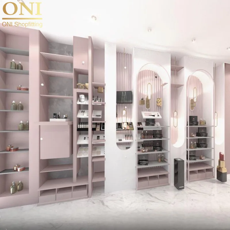 retail store shelves and displays