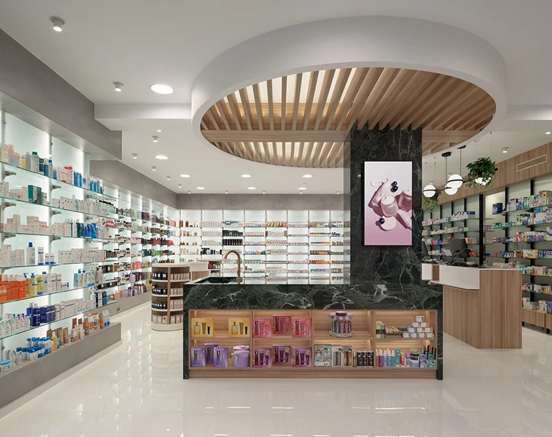 ONI-Shopfitting Organized Retail Space: Custom Product Shelves & Strategic Displays
