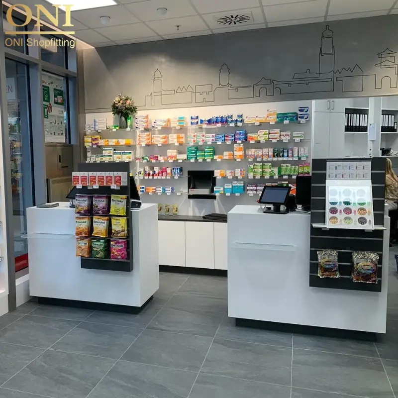 small retail pharmacy design