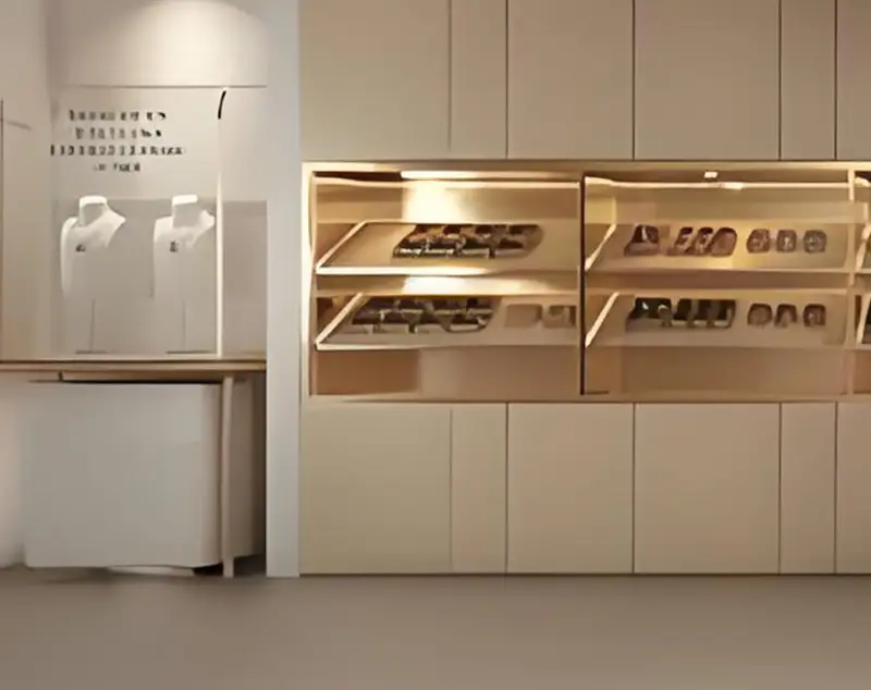 ONI Display Black Marble - Based Jewelry Showcase with Gold - Trimmed Glass, Enhancing Retail Jewelry Displays