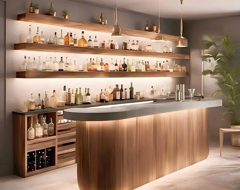 ONI Display Wood-Slat Cellar System: Ultra-Clear Glass Cases × Modular Wall Racks