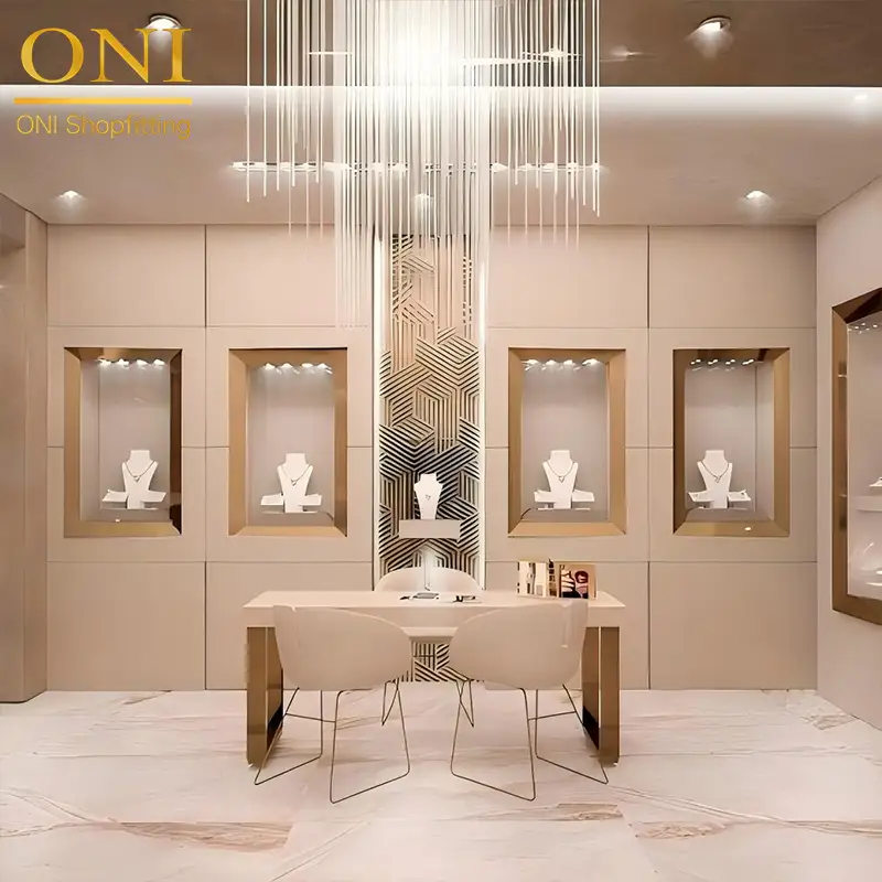 jewelry store display case