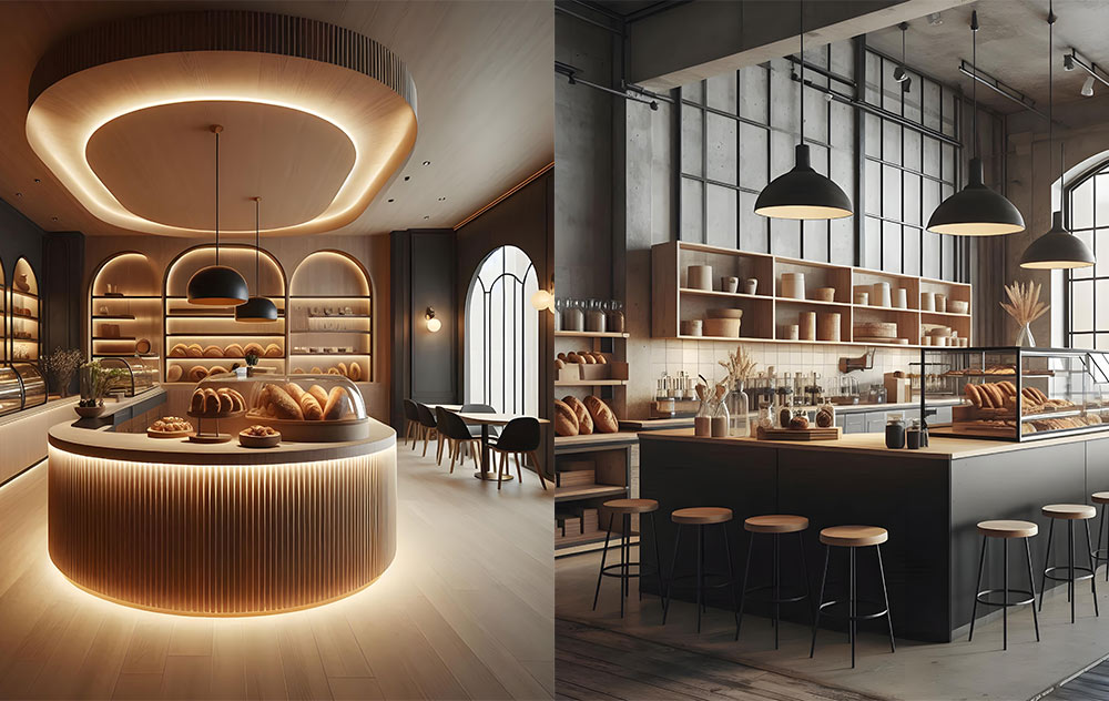 countertop bakery display case