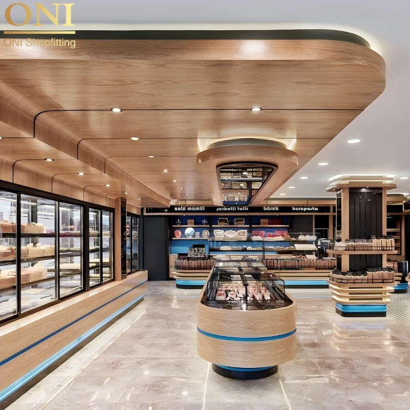 bakery shop display counter