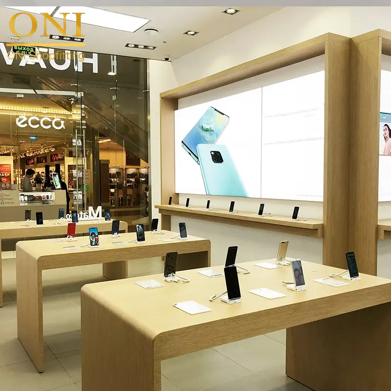 mobile shop wall design