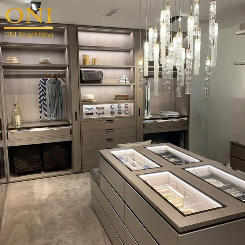 corner showcase design