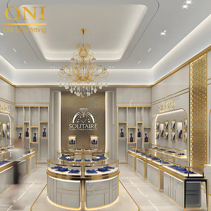 jewellery shop counter