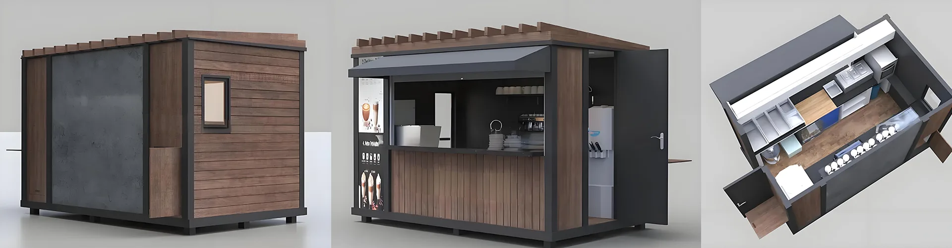 small coffee kiosk design