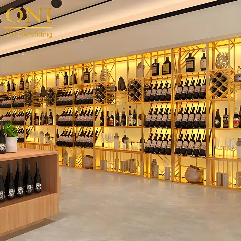 wine stand metal