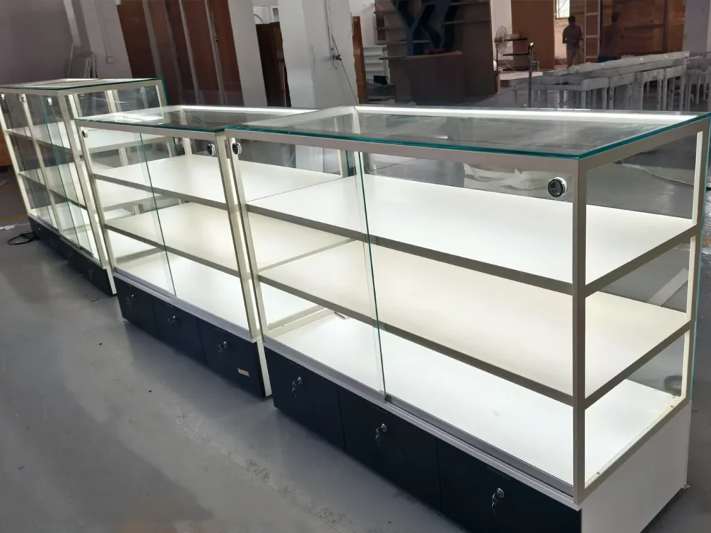 Lockable display cases