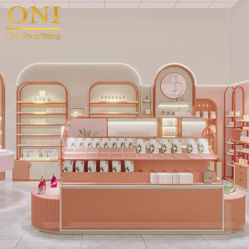 cosmetic shop counter design