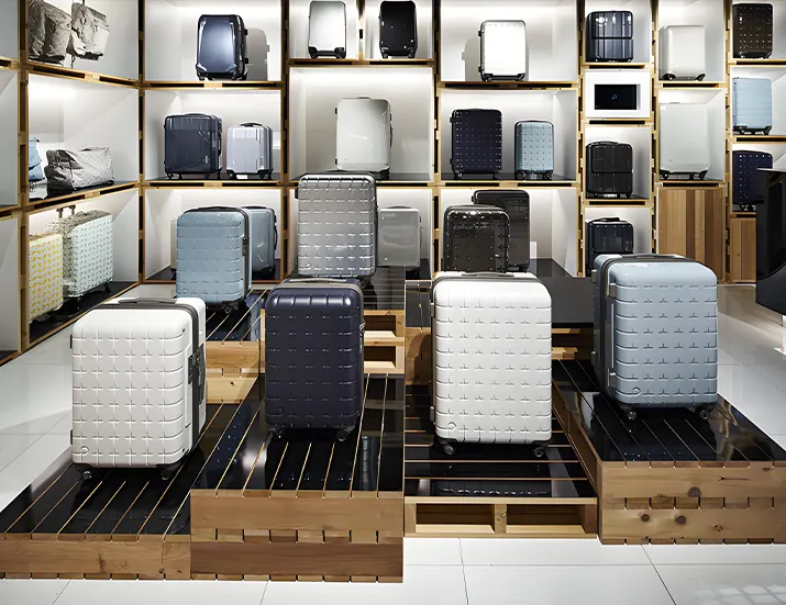 display luggage