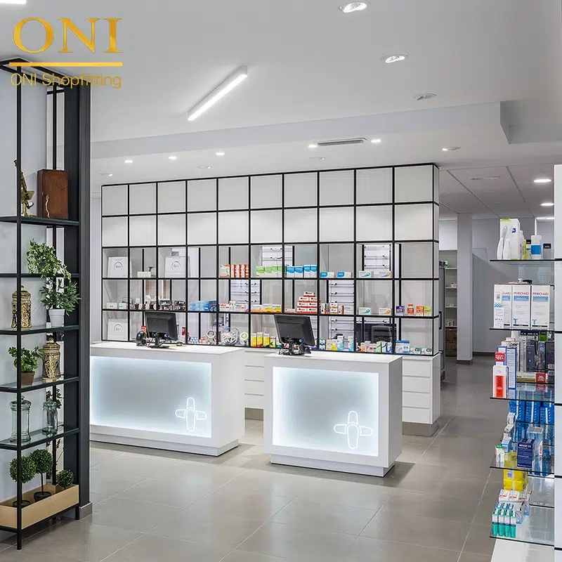 medical store counter design