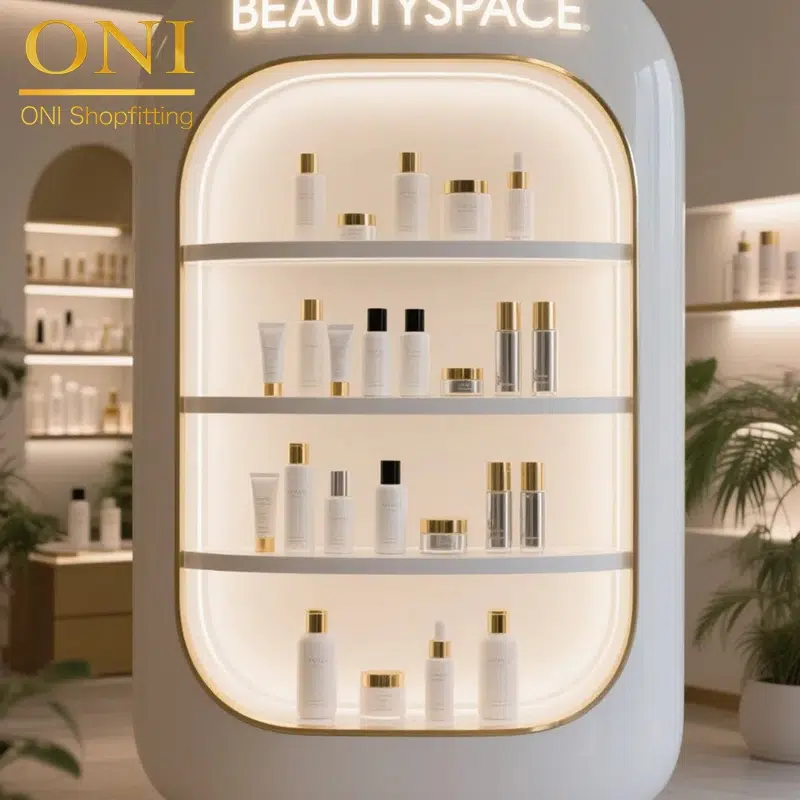 makeup display stand