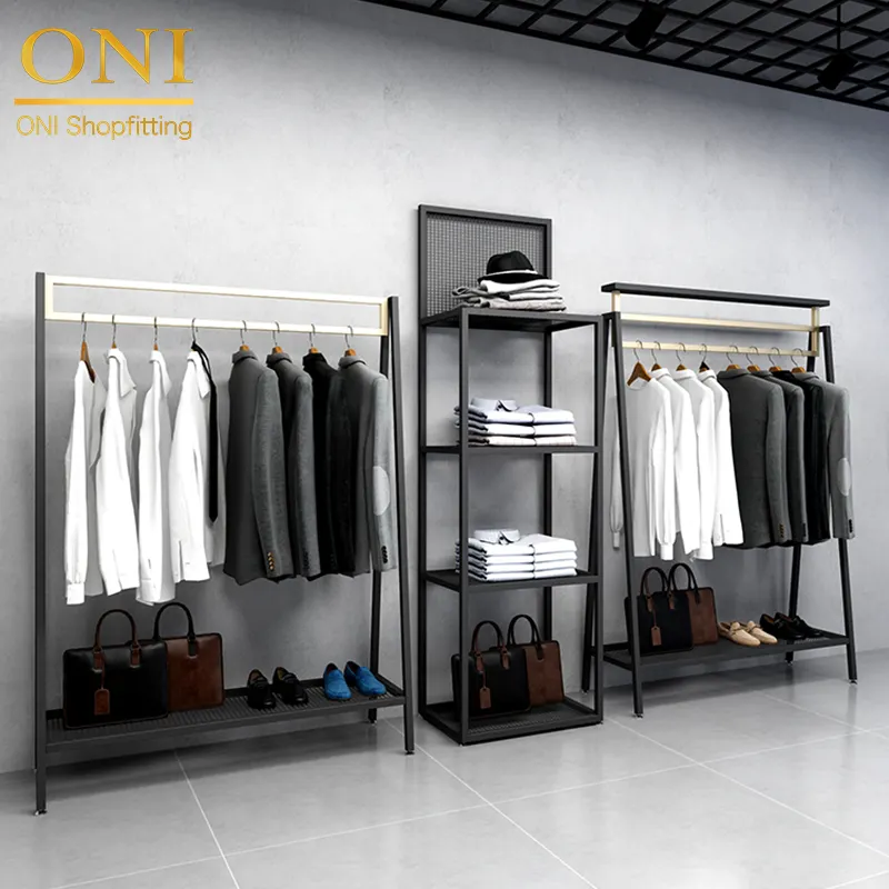 retail store shelves and displays