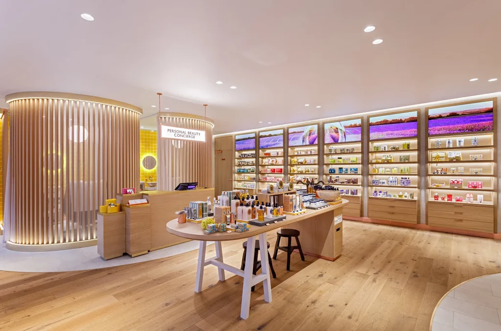 makeup display stand