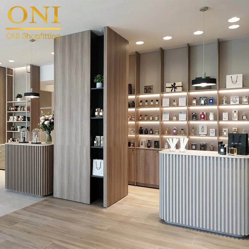 perfume wall display