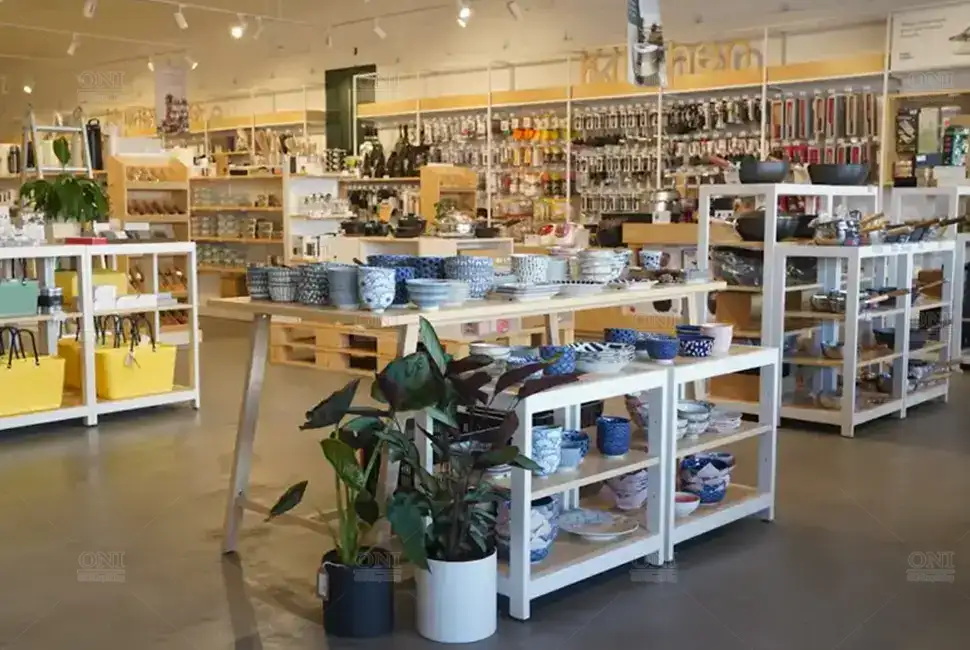 Boutique wooden displays
