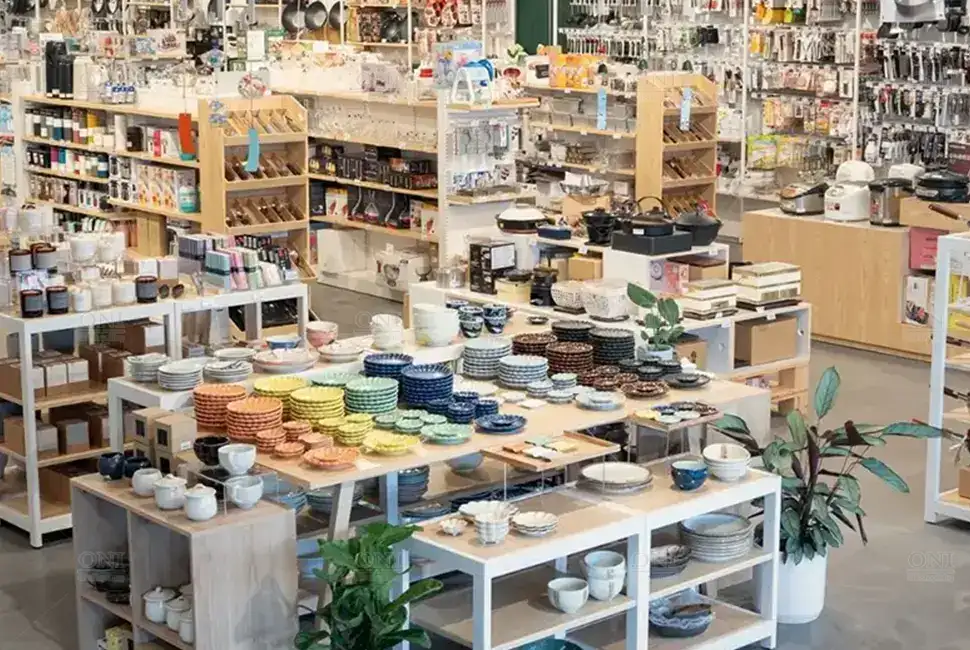 Solid wood retail shelving