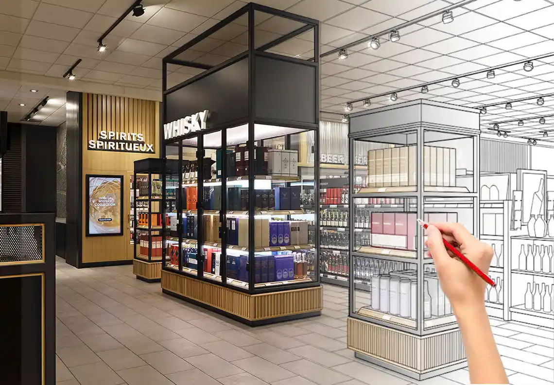 Liquor Store Fixtures design