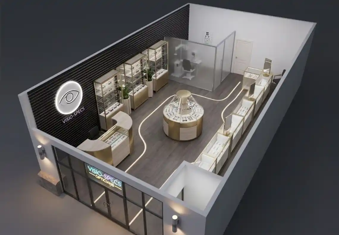 Optical Store 3d layout