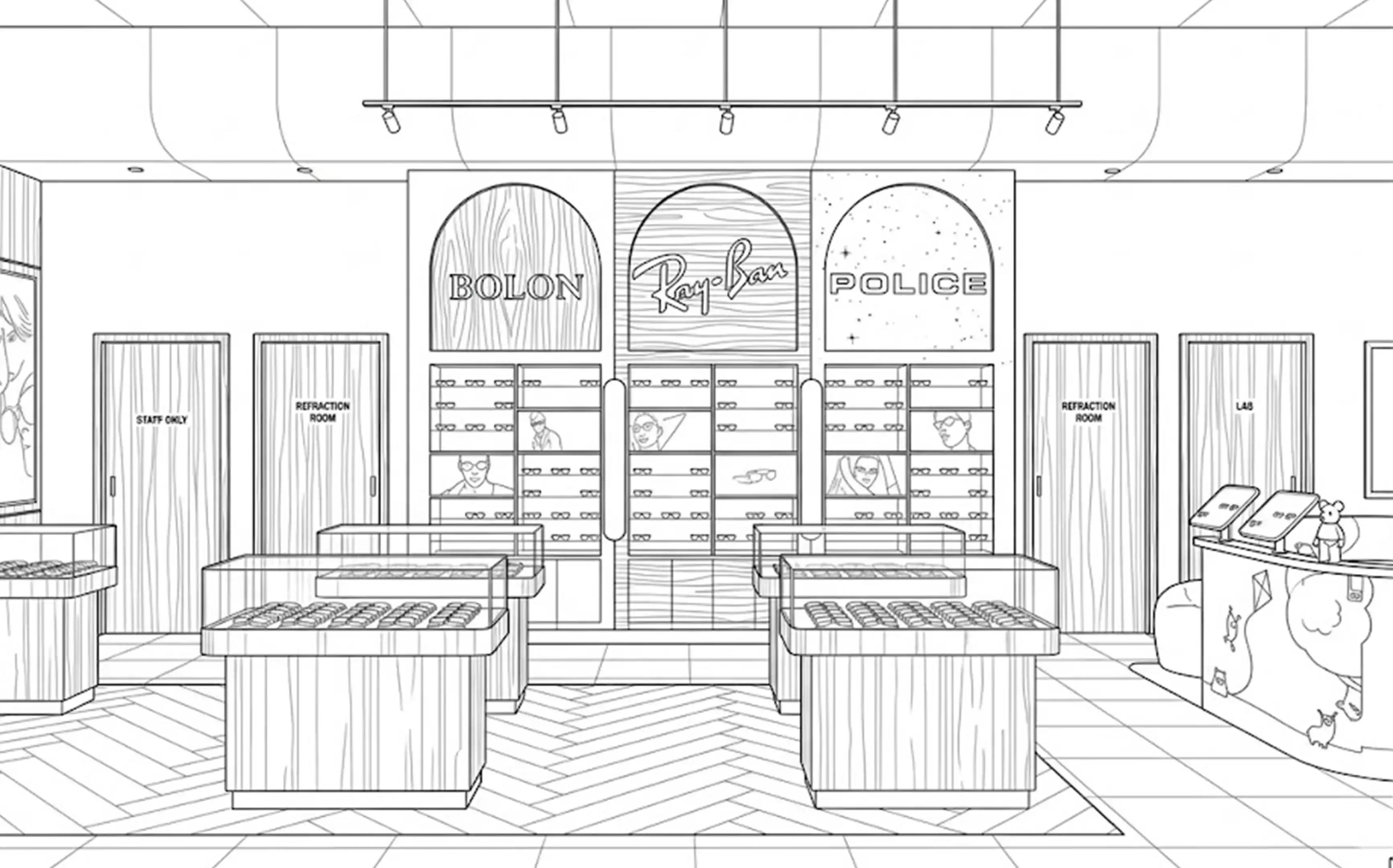 Optical Store Fixture design