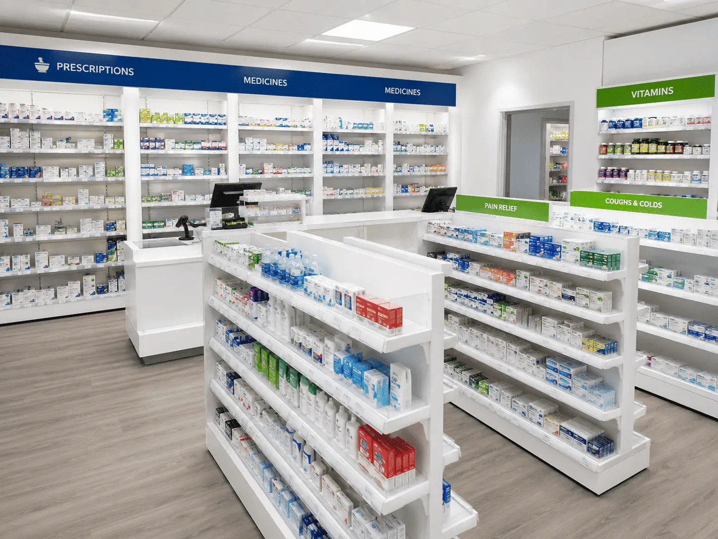 Pharmacy Shelving Systems