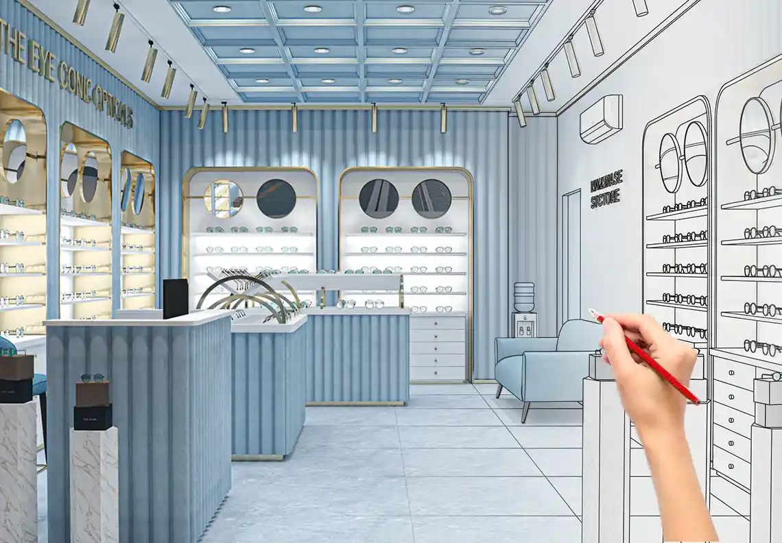 Sunglasses Store Fixtures 3d design