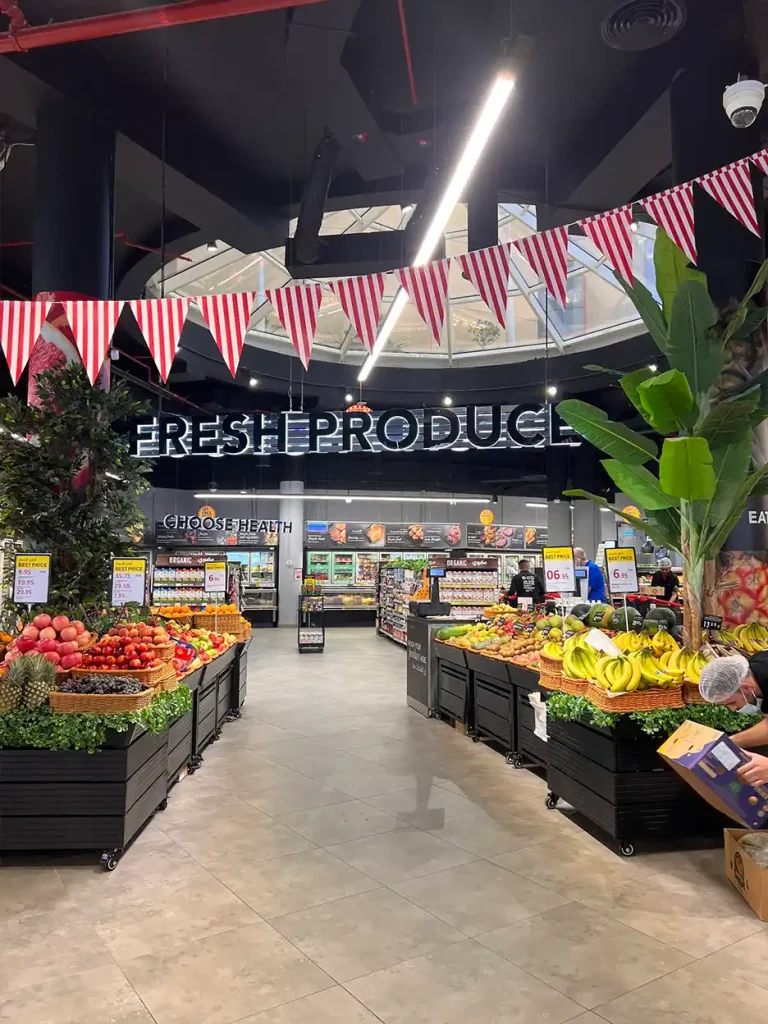 Supermarket shelving supplier for UAE