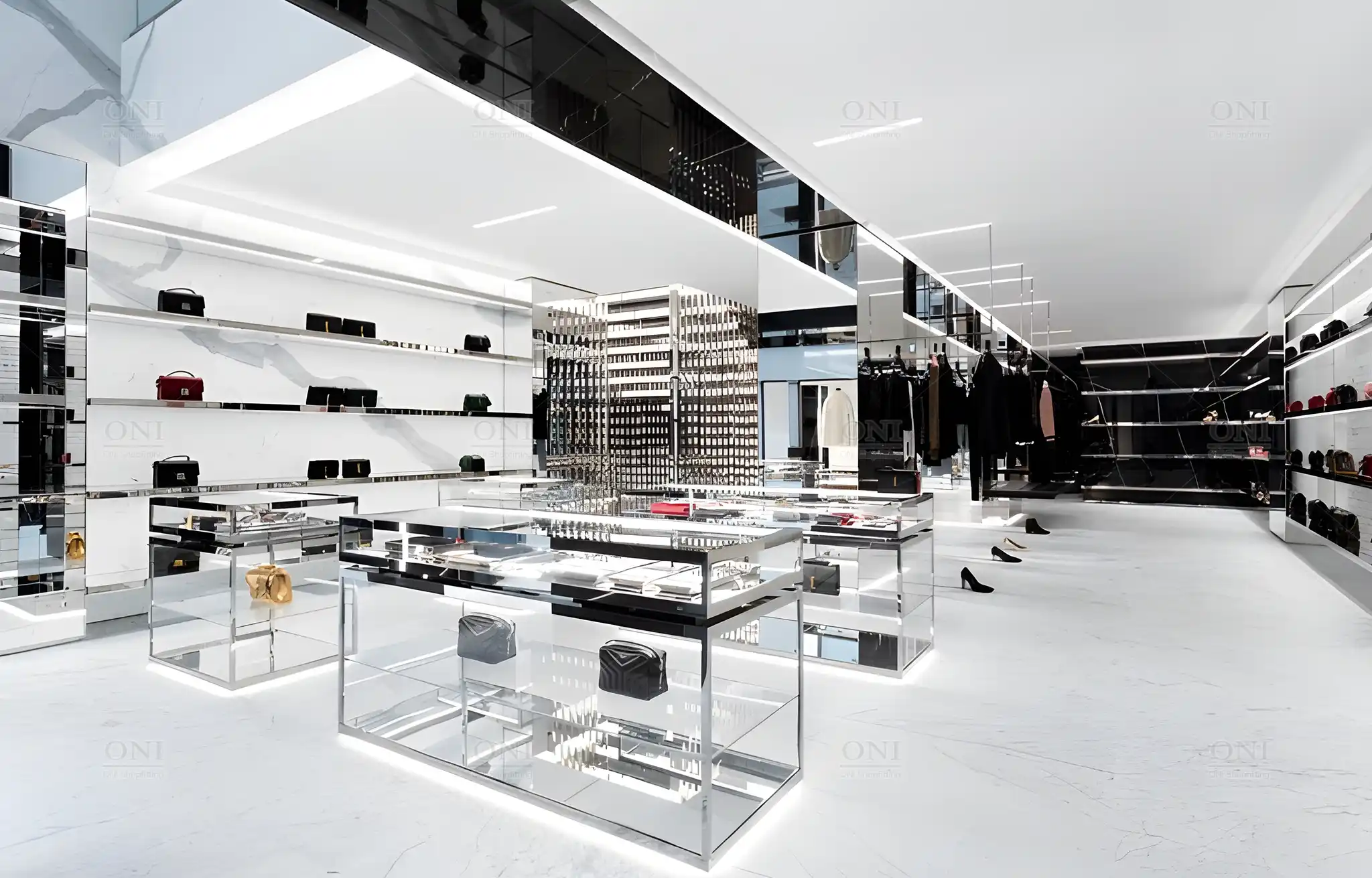 counter design for garments shop