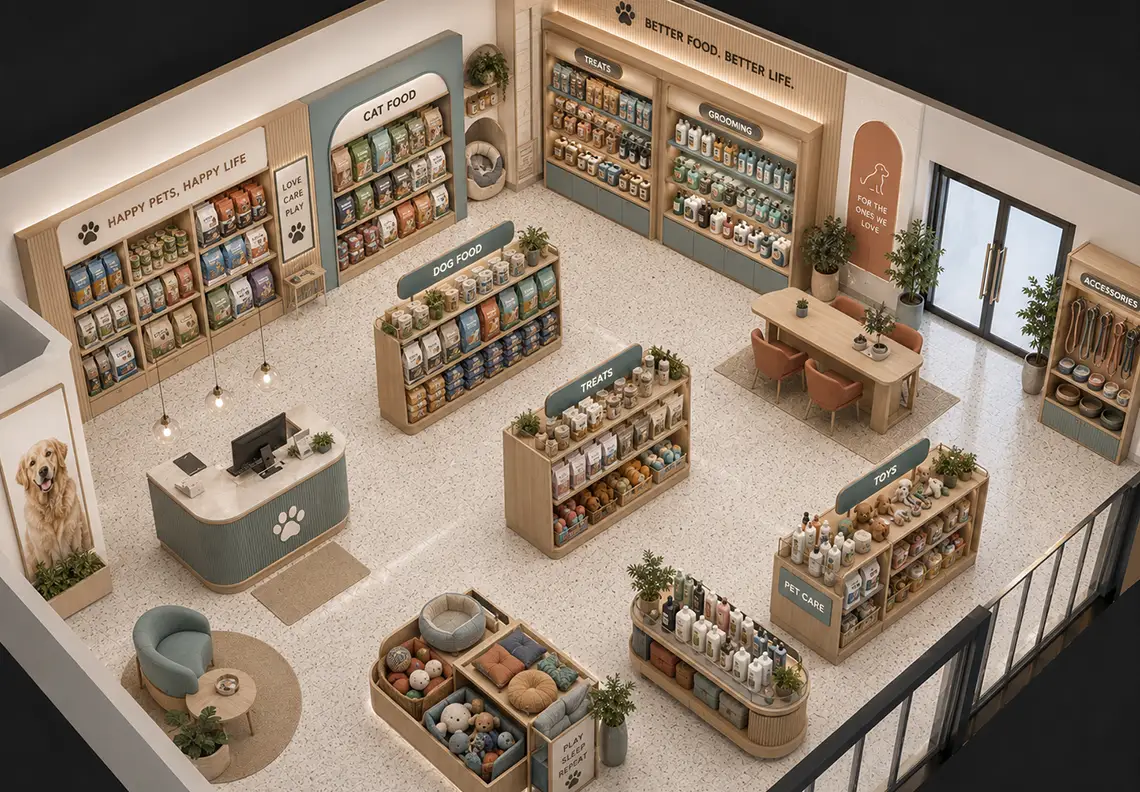 Pet Store 3d layoutwebp