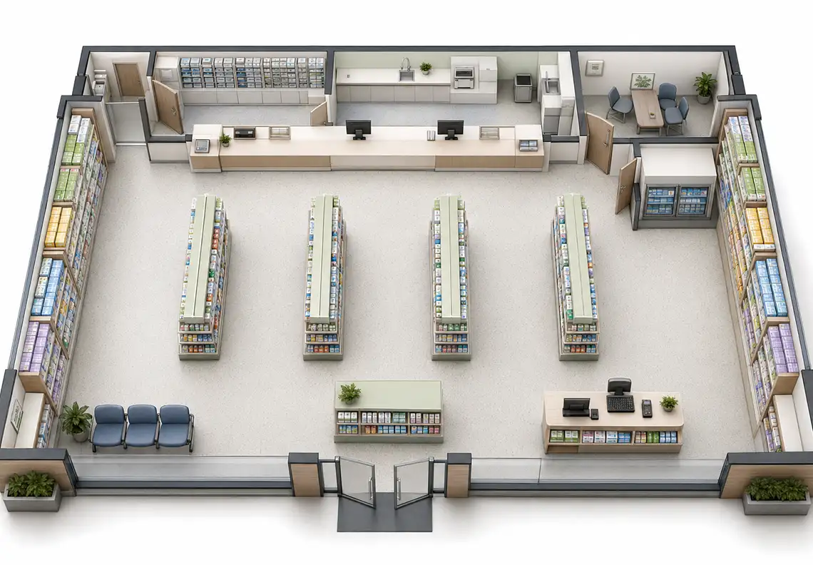 Pharmacy Store 3d