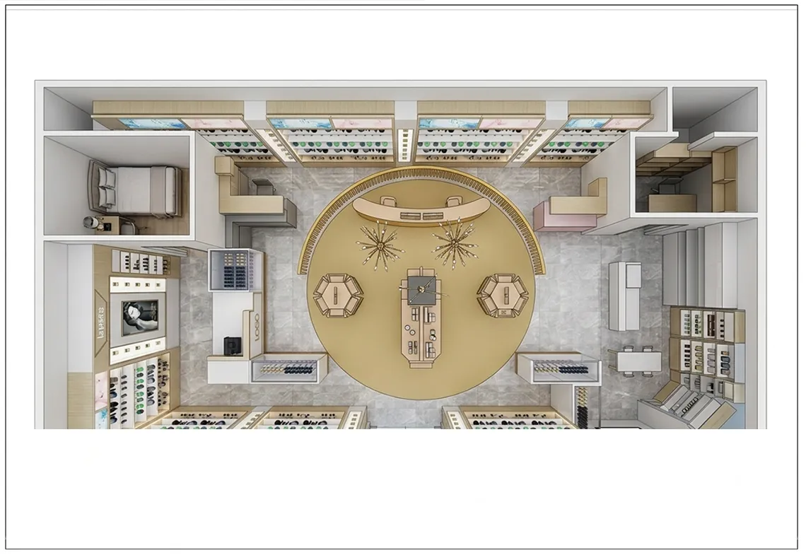 duty free store 3d layou