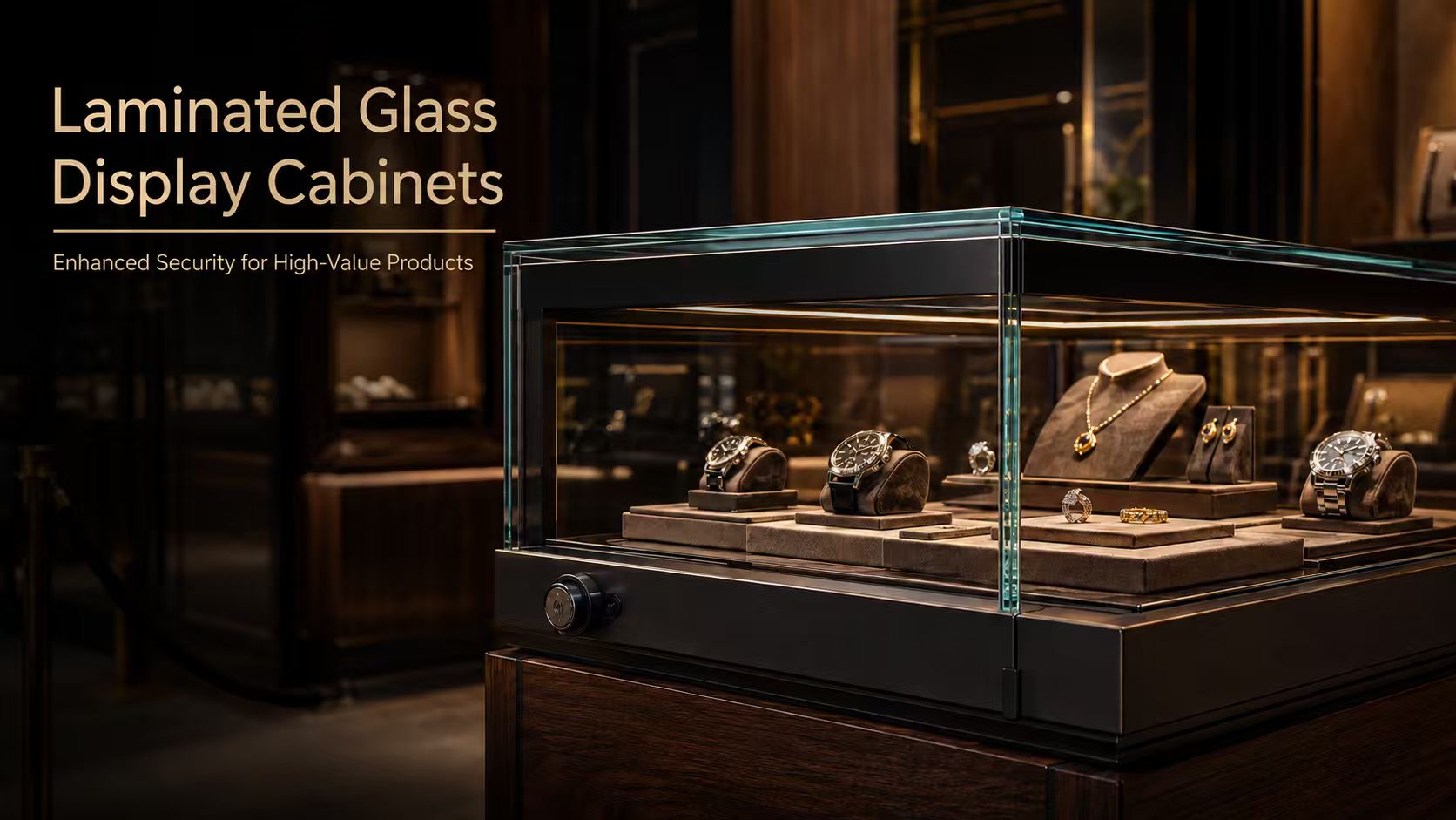 Laminated Glass Display Cabinet