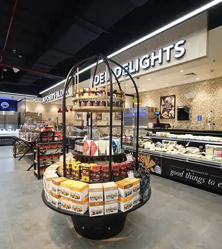custom supermarket dispaly fixtures