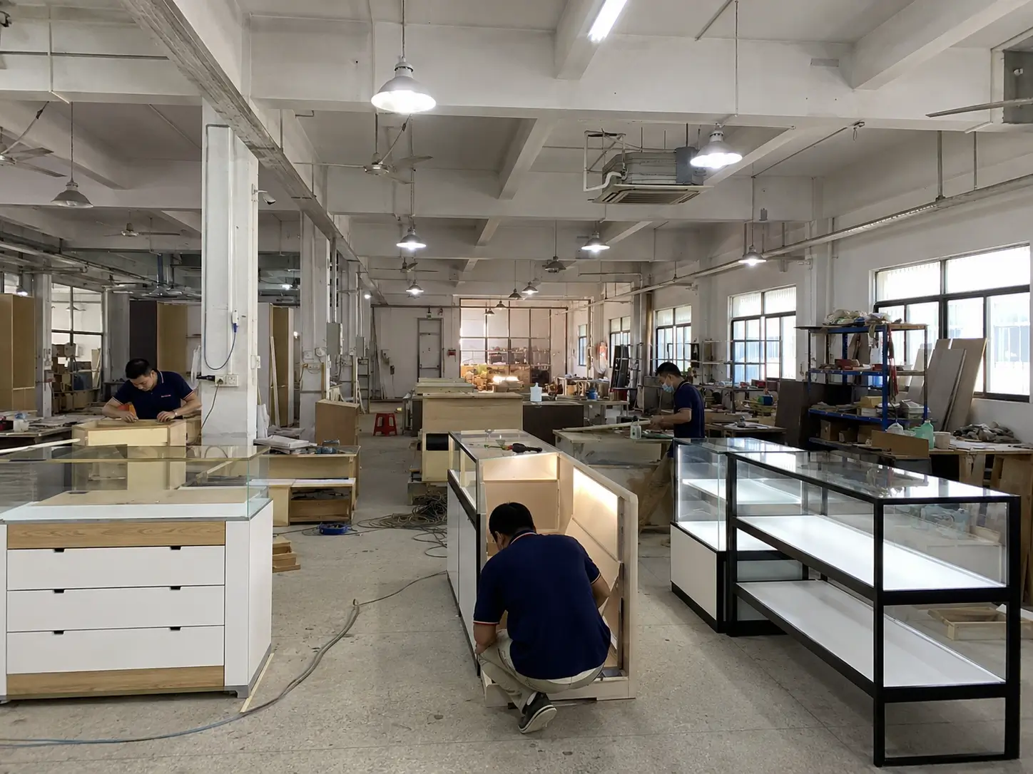 China custom display cabinet manufacturer factory