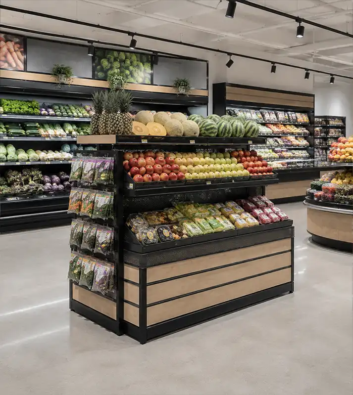 Supermarket Fresh Produce Display Fixtures