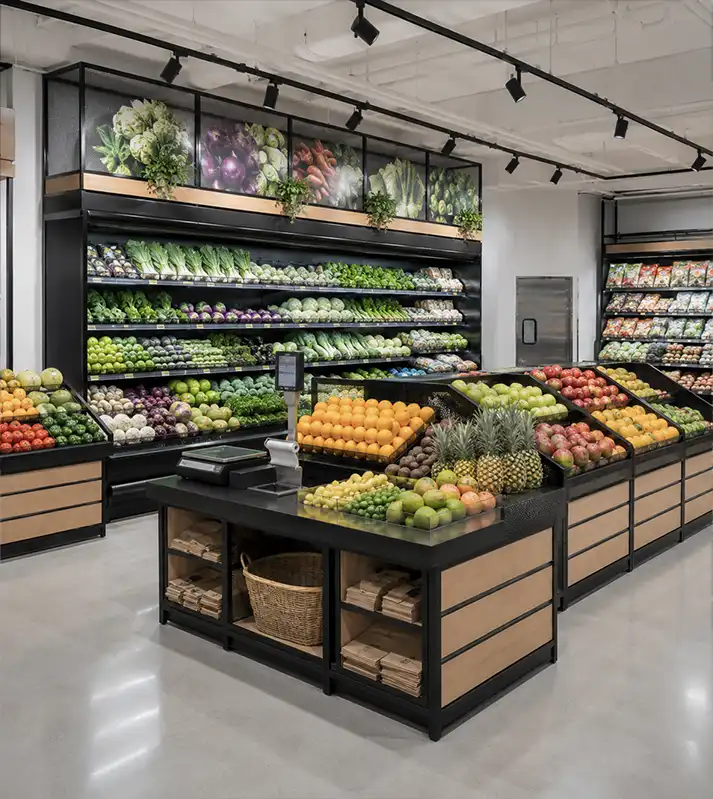 Supermarket Fresh Produce Display Fixtures