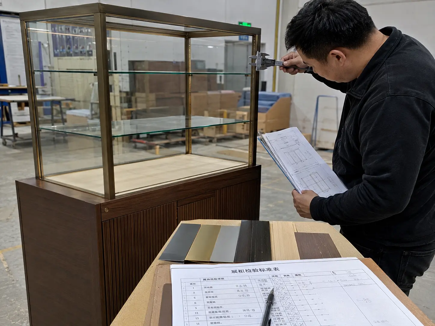 Custom_display_cabinet_quality_control