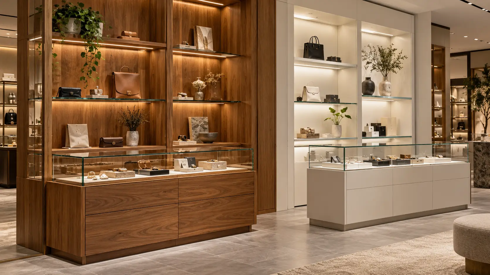 Wood Veneer vs Laminate Display Fixtures