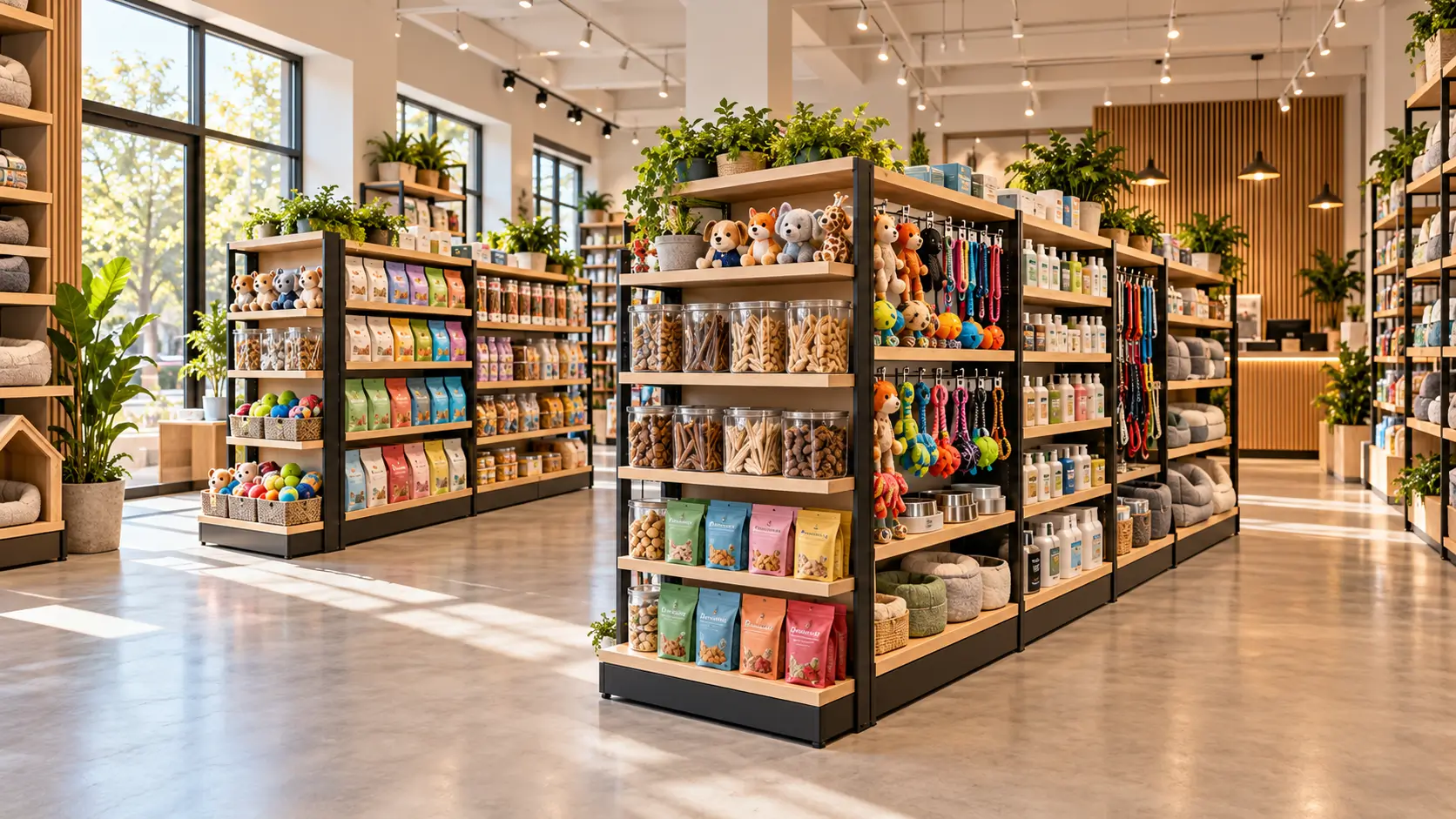 custom pet store fixtures