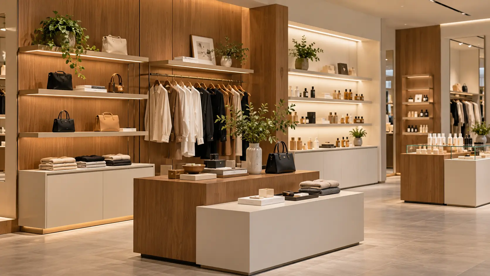 wood_veneer and laminate for custom retail fixtures
