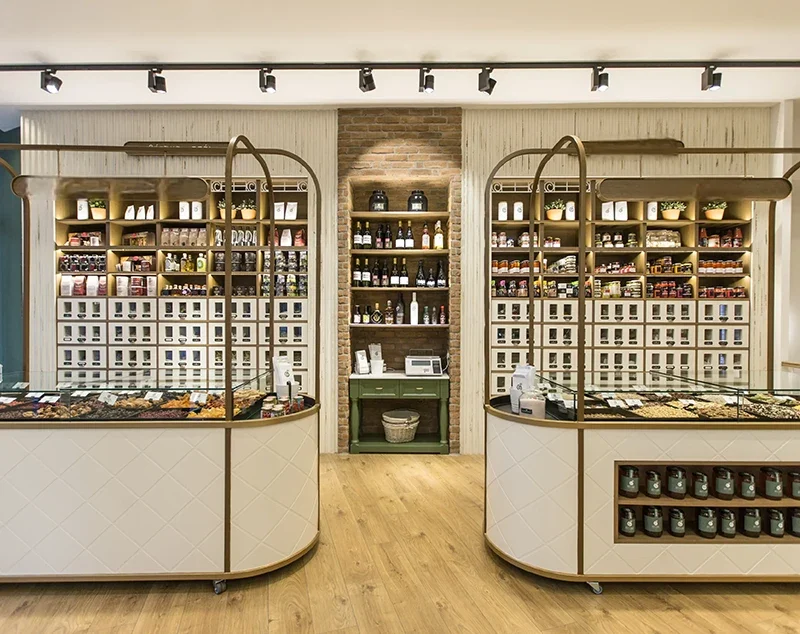 food store shelves